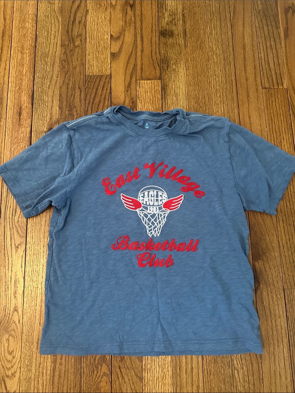 Crewcuts Blue Graphic 'East Village Basketball Club' Tee